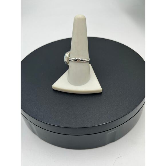 Genuine‎ Caribbean Blue Larimar 13x8mm Dominican Sterling Silver Ring Size 9.5 - Picture 3 of 8